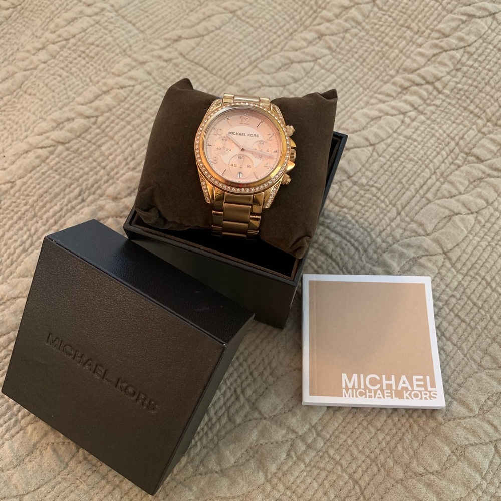 Michael Kors rose gold watch